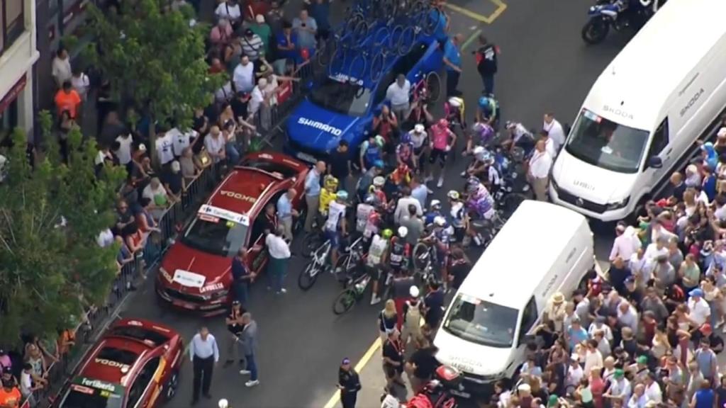 Los equipos y la organización de La Vuelta, reunidos para tratar las protestas contra el equipo de Israel