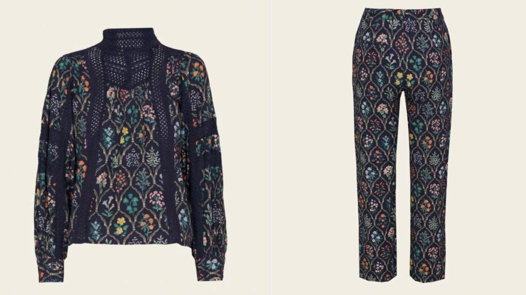 Sassa de Osma lleva un conjunto de dos piezas de Philippa 1970.