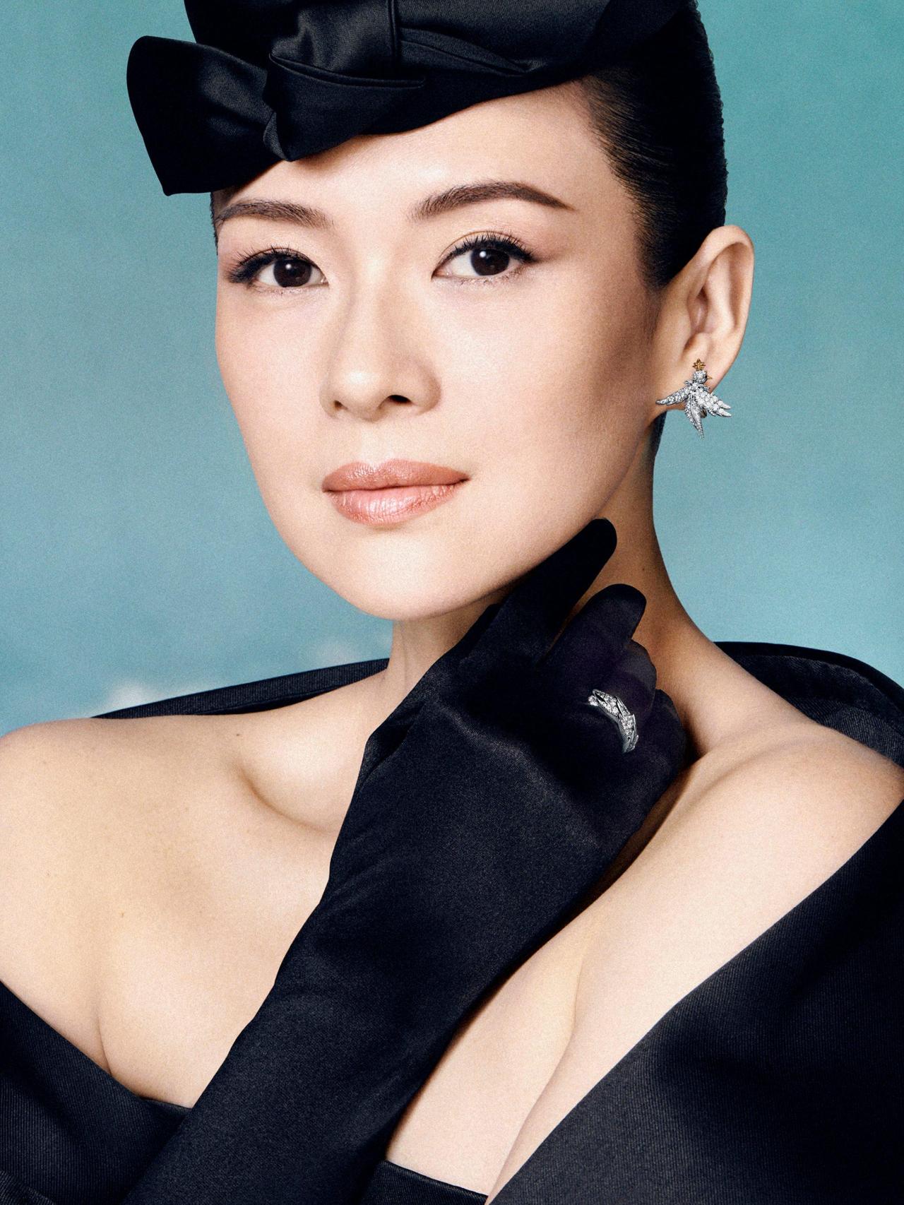 Zhang Ziyi, en una de las fotos de campaña de Tiffany & Co.