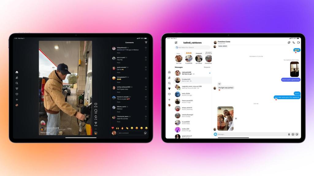 Nuevo aspecto de Instagram en iPad