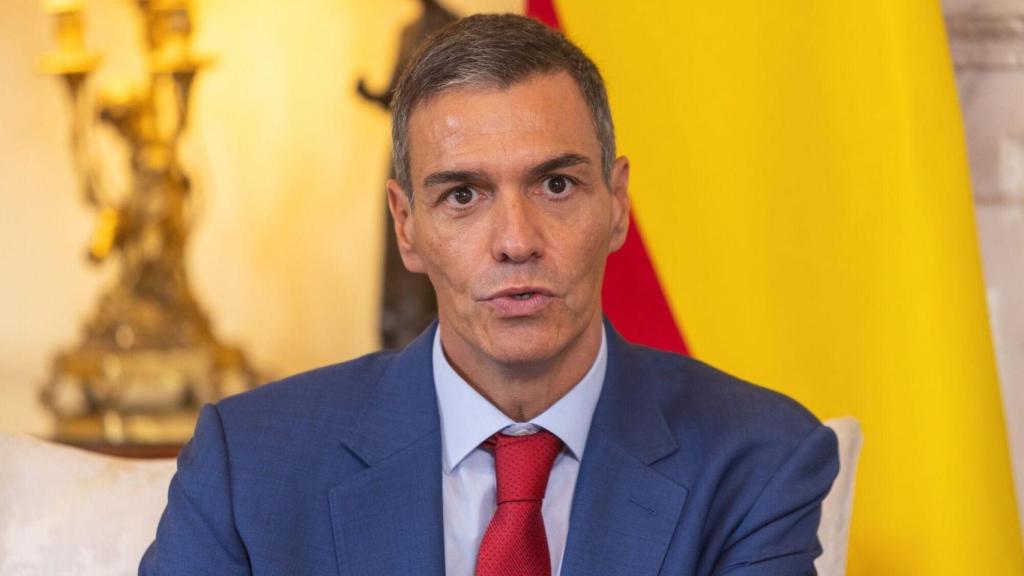 Pedro Sánchez, durante su visita a Reino Unido, donde se reunió con el primer ministro británico, Keir Starmer.