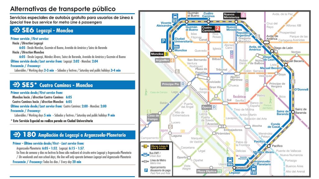 Cierre de la L6, mapa de la fase 2.