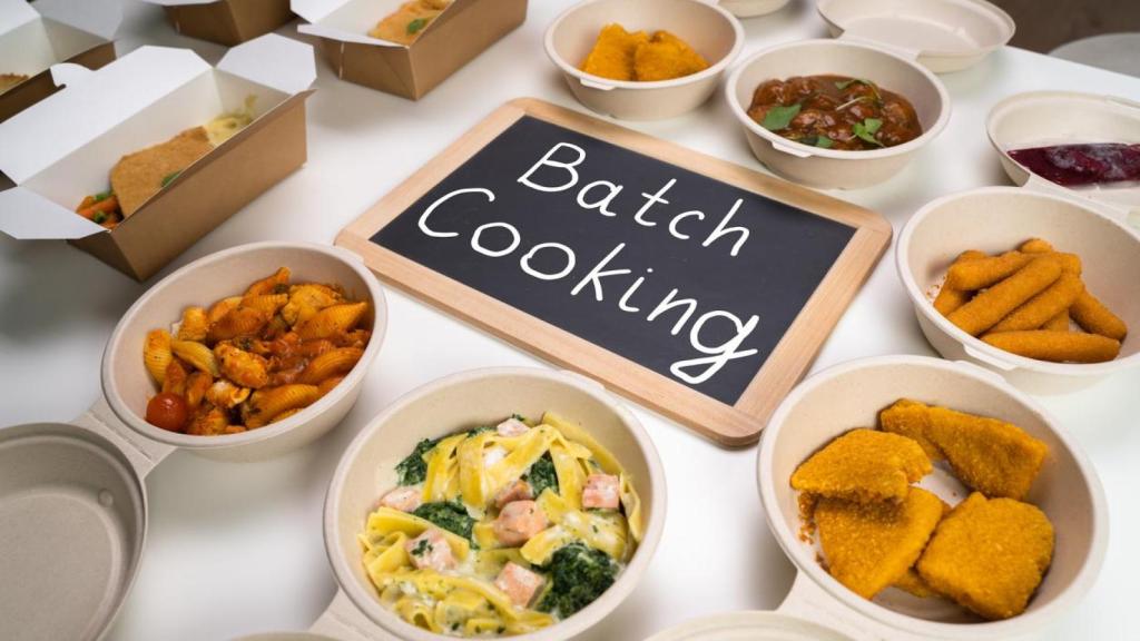 El secreto del 'batch cooking' está en el color y la variedad.