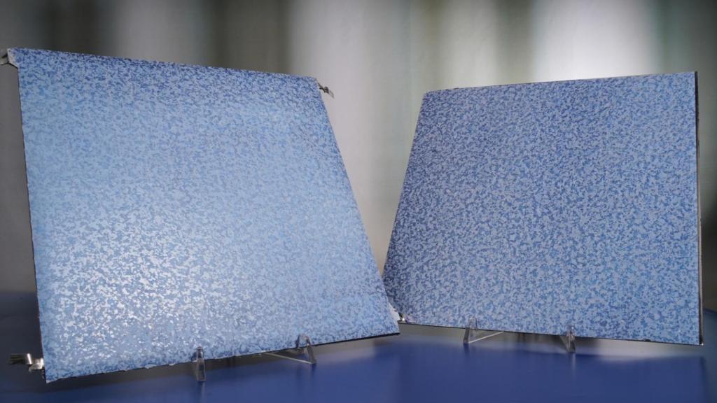 Elementos fotovoltaicos con láminas decorativas