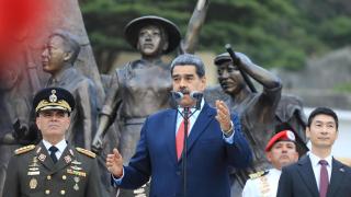 Nicolás Maduro en un acto este miércoles en Caracas.