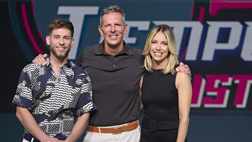 César Muñoz, Joaquín Prat y María Ruiz en 'El tiempo justo'.