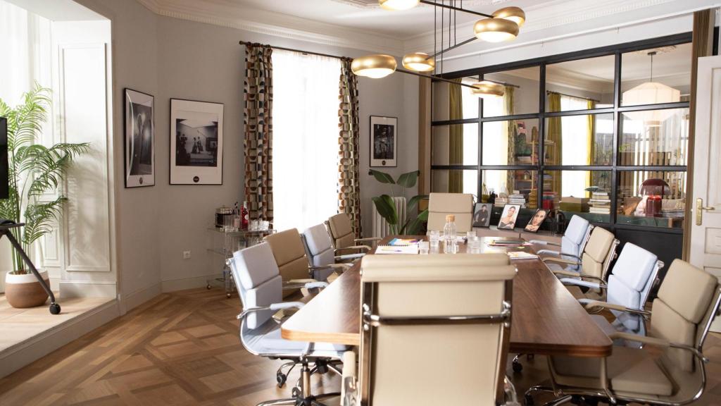 Imagen del set de rodaje de 'La Agencia'.