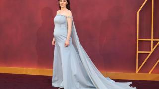 Michelle Dockery, en la alfobra roja de Dowont Abbey en Londres este pasado miércoles, 3 de septiembre.