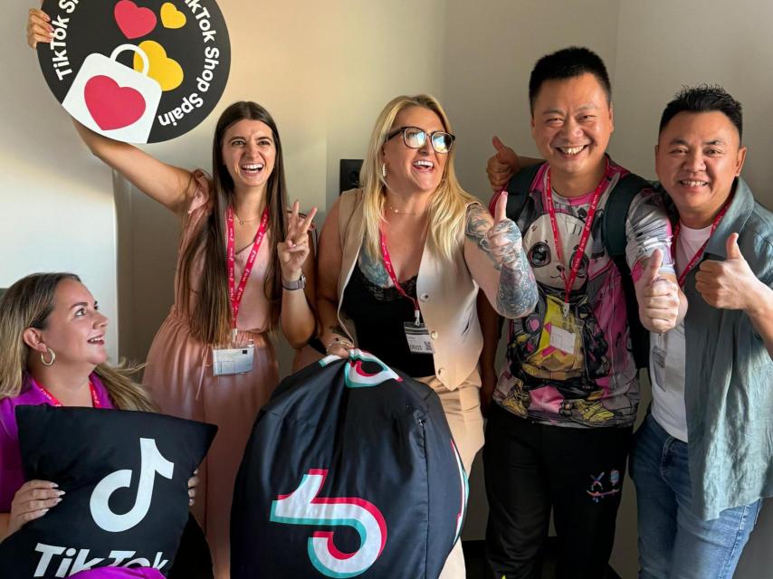 Jin Ye, este miércoles, en la sede que TikTok tiene en Madrid.