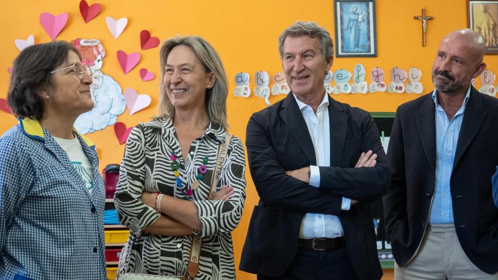 Alberto Núñez Feijóo este viernes en Guadalajara.