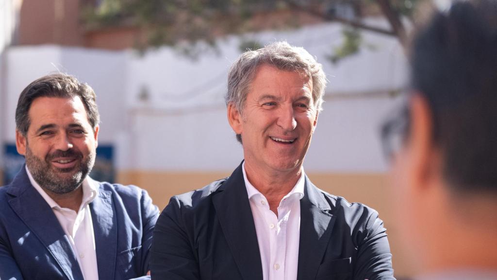 Alberto Núñez Feijóo este viernes en Guadalajara.