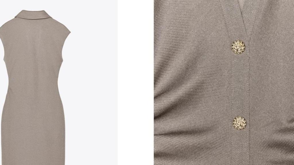 Vestido camisero piqué. Ref. 3644/176/450