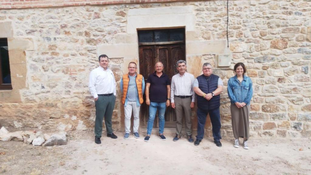 Los participantes de los talleres de empleo de Aguilar de Campoo