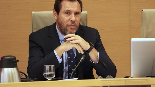 El ministro de Transportes y Movilidad Sostenible, Óscar Puente, en el Congreso de los Diputados