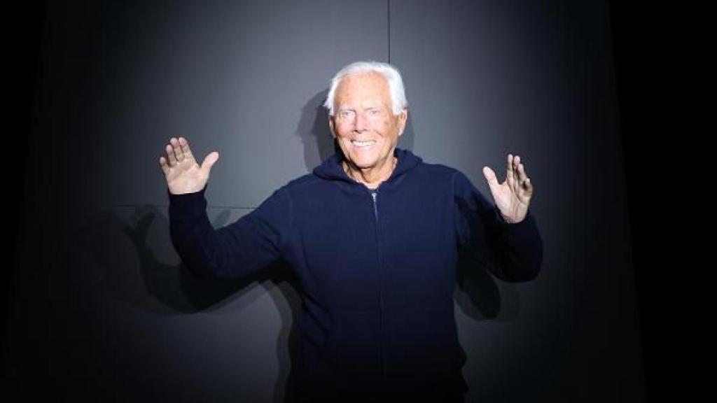El diseñador Giorgio Armani.