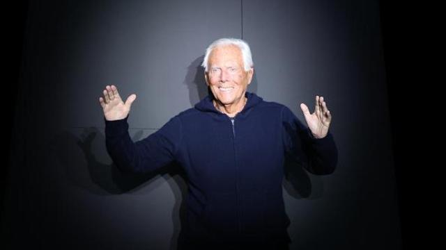 El diseñador Giorgio Armani.