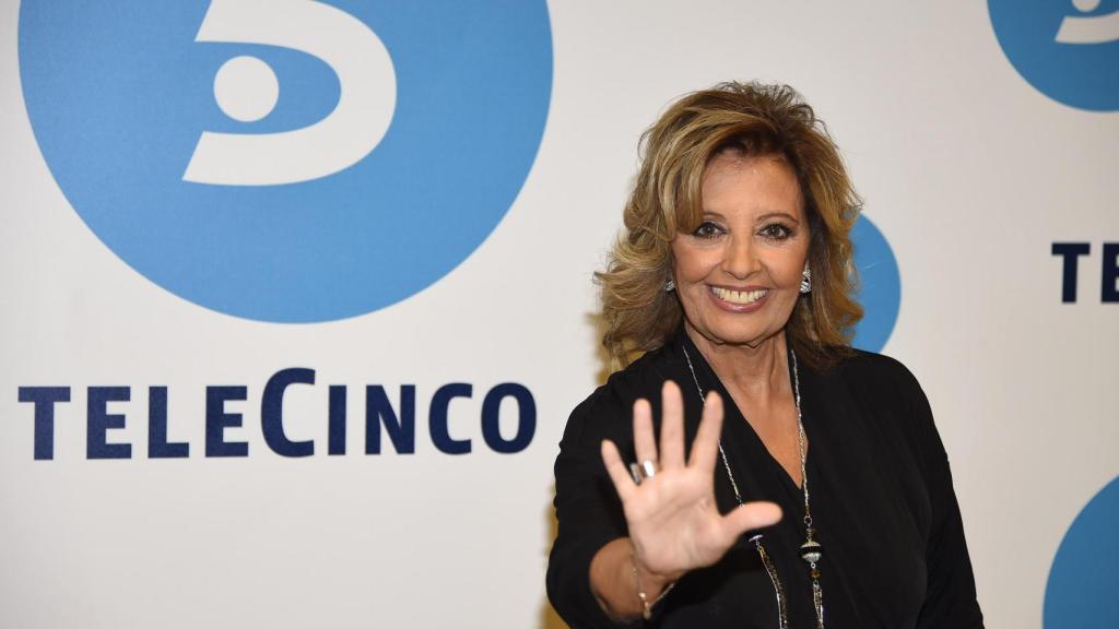 María Teresa Campos, feliz, en un acto promocional de Mediaset España.