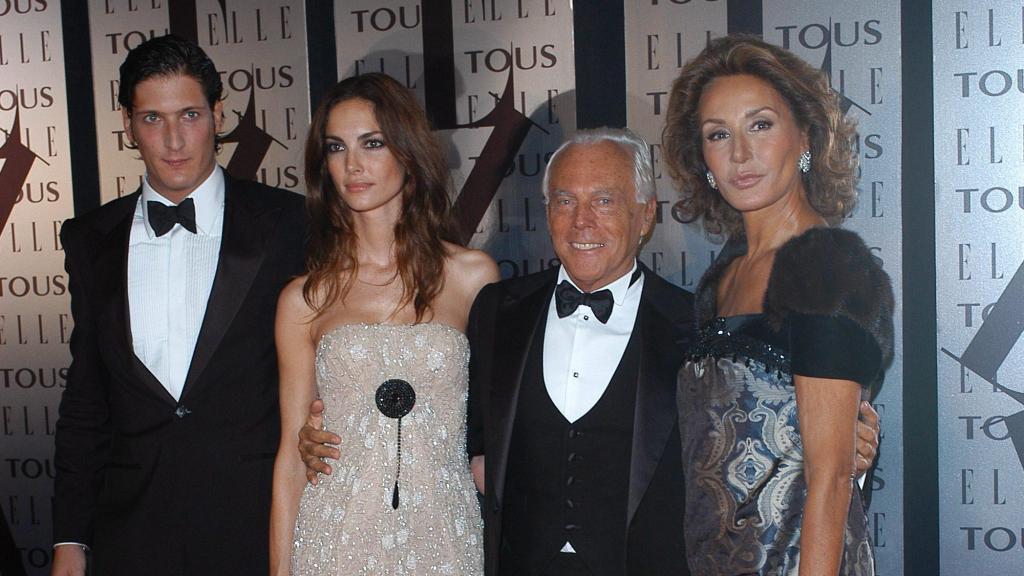 Eugenia Silva, Giorgio Armani y Naty Abascal, en los Premios ELLE 2006.