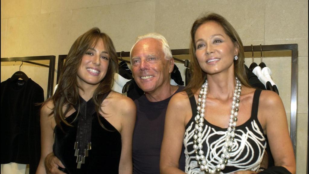 Giorgio Armani e Isabel Preysler.