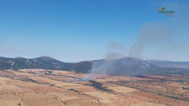 Incendio en Retuerta del Bullaque (Ciudad Real). Foto: Plan Infocam.