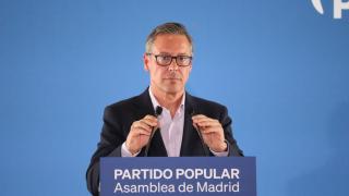 Alfonso Serrano, secretario general del PP de la Comunidad de Madrid, este jueves.