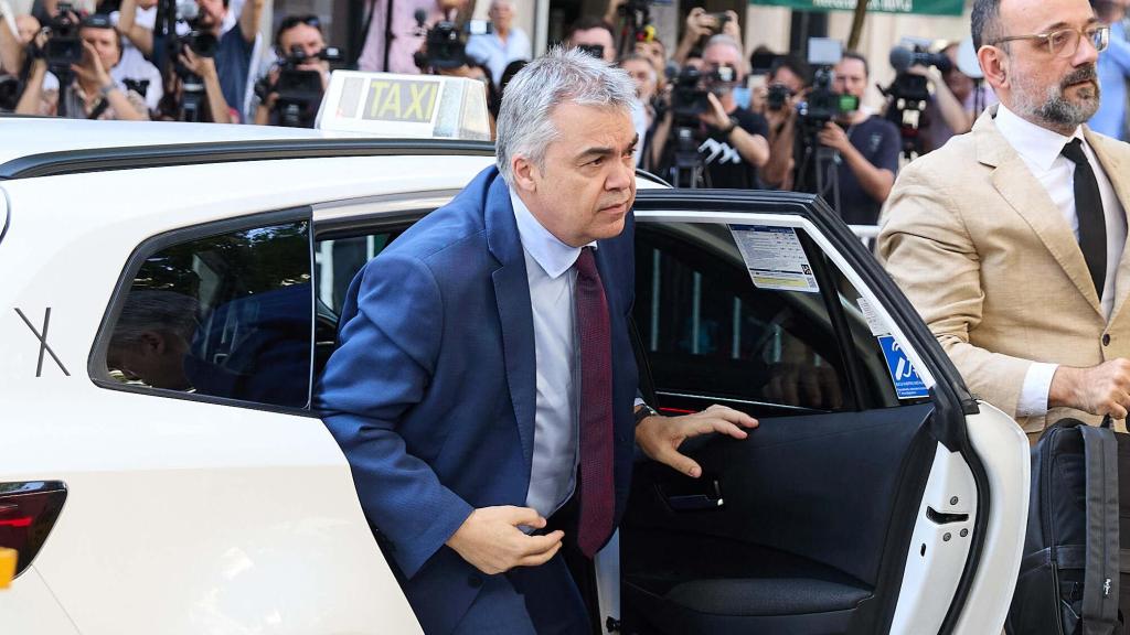 Santos Cerdán, el pasado 30 de junio, a su llegada a declarar al Supremo, antes de ingresar en prisión.