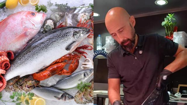 Luís, pescadero, en un montaje de El Español