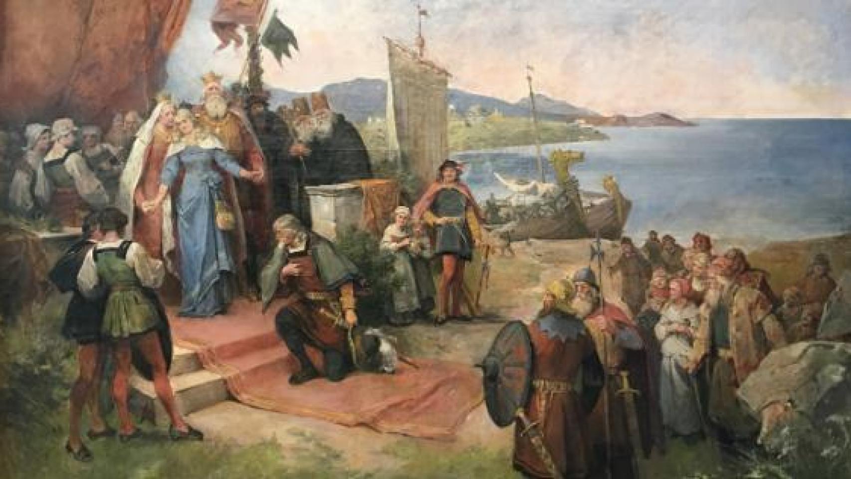 La partida de Kristina a España, de Nils Bergslien.