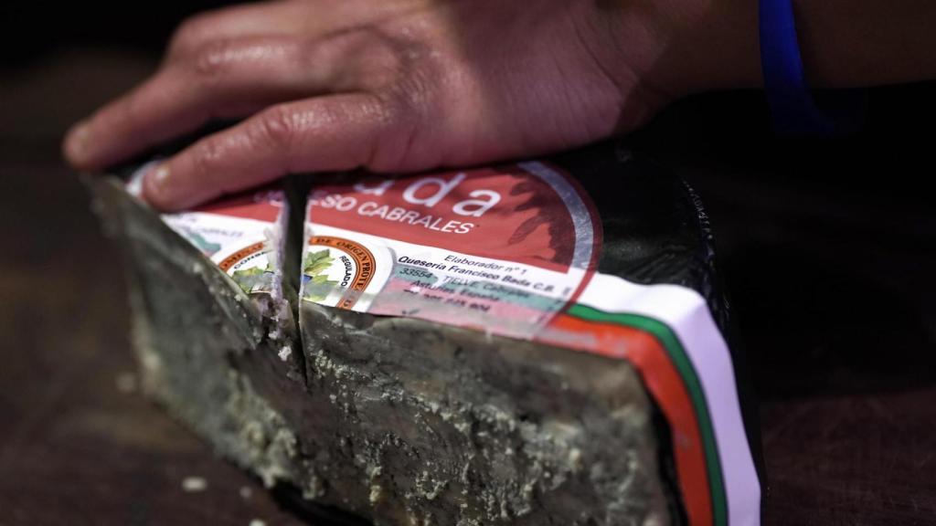 El queso cabrales de la quesería Ángel Díaz Herrero.