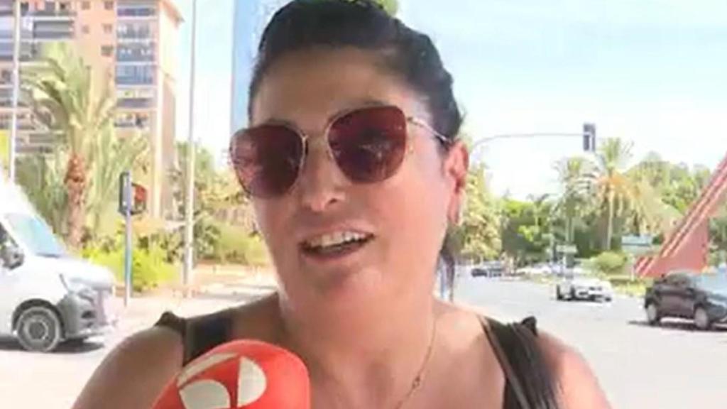 Nieves durante la entrevista en Antena 3.