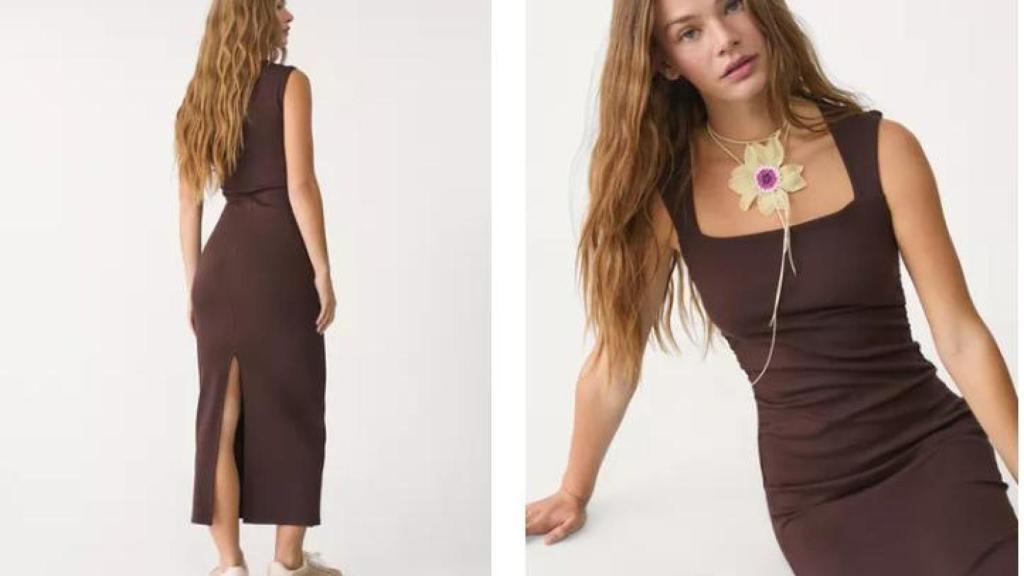 Vestido escote cuadrado. REF. 2365/558/400