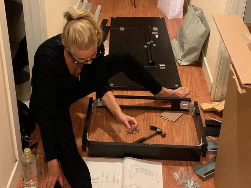 Belén Rueda en su casa.