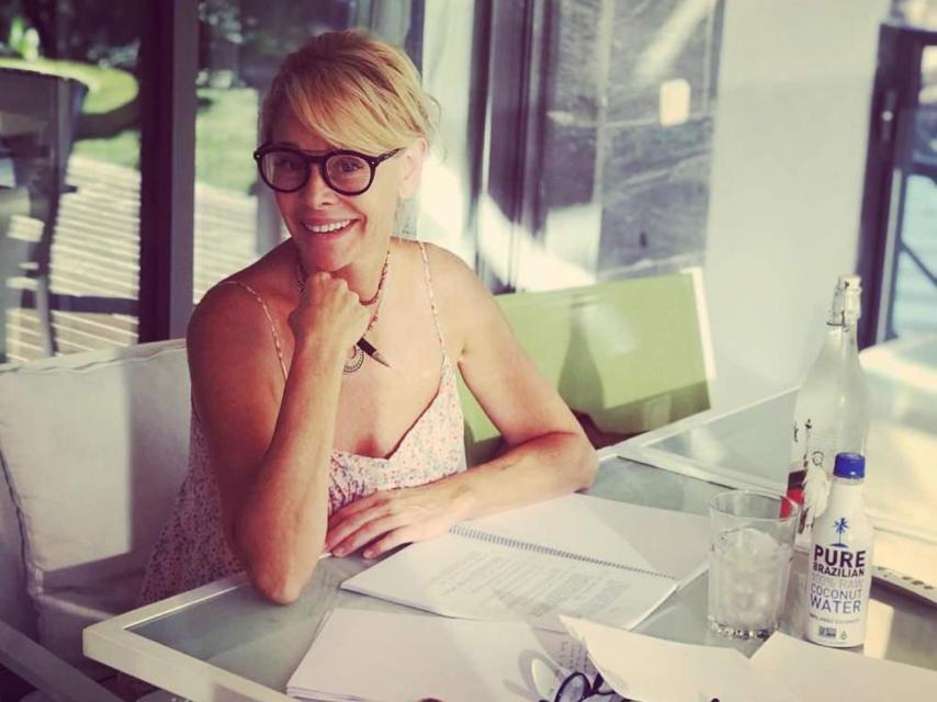 Belén Rueda en su casa.