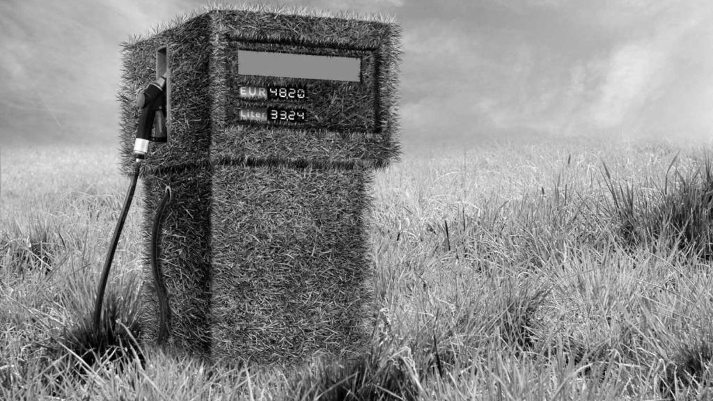 Surtidor de combustible en un entorno natural