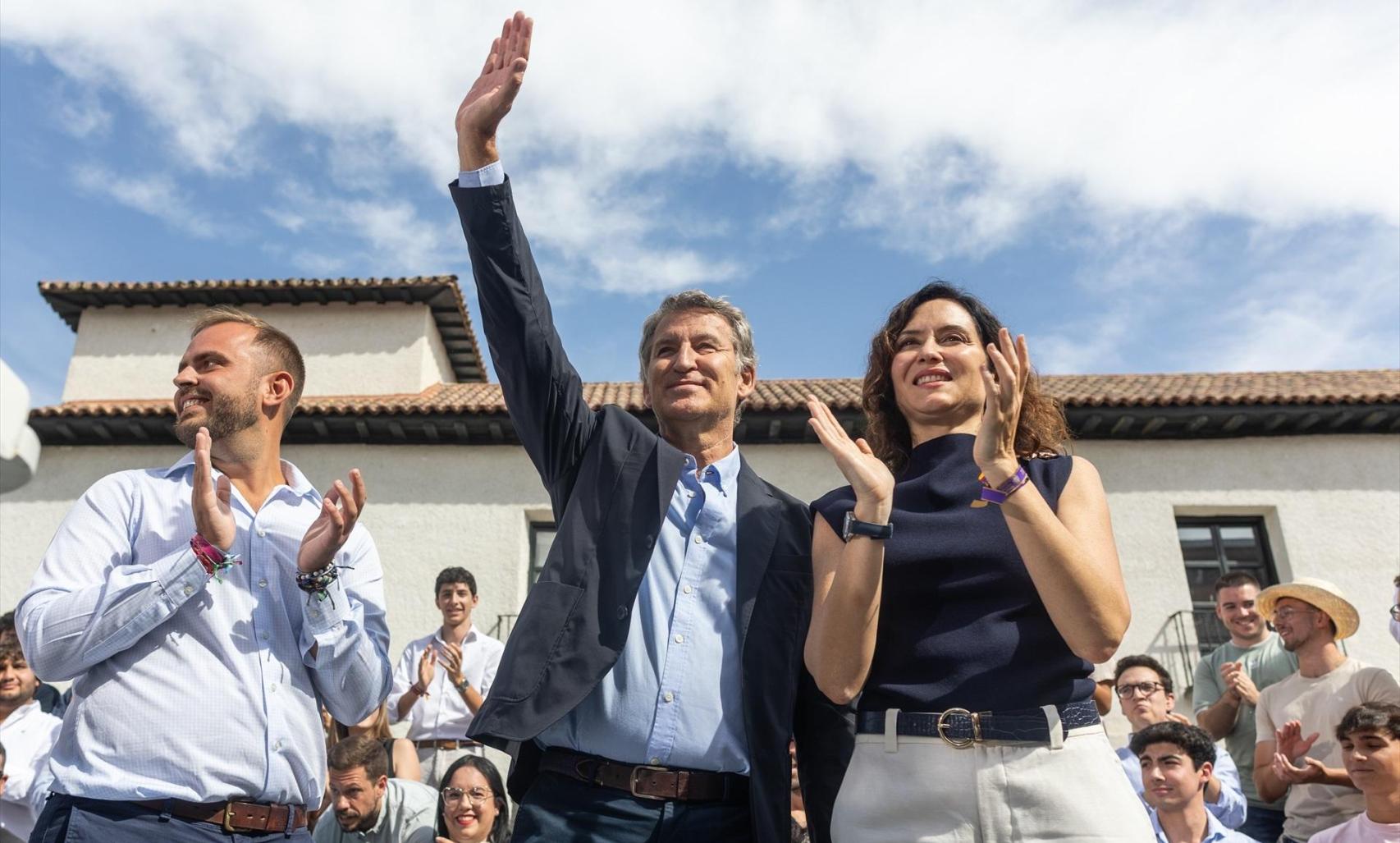 Feijóo y Ayuso en Arganda.