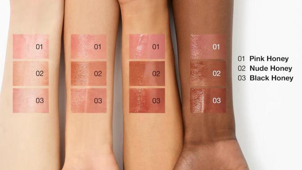 Imagen de cómo actúan los labiales según el tono de piel.