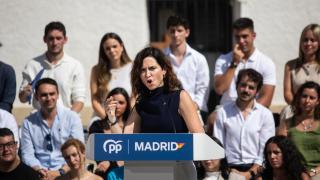 La presidenta del PP regional y de la Comunidad de Madrid, Isabel Díaz Ayuso, interviene en el inicio del curso político del PP de Madrid.
