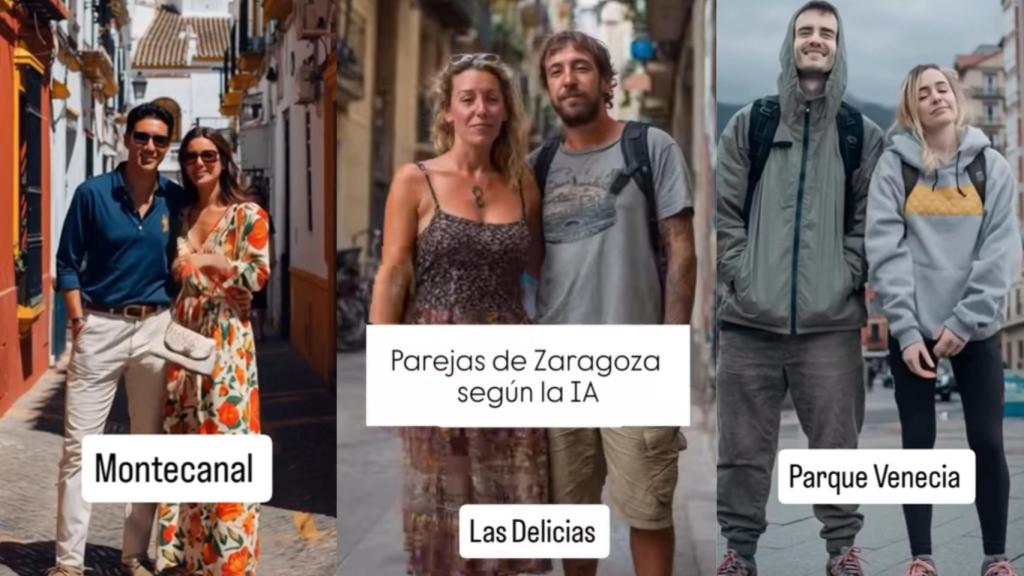 Así son las parejas de Zaragoza por barrios según la IA