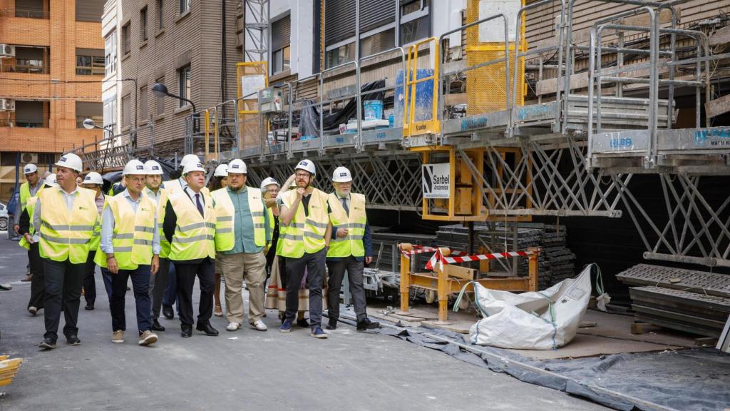 Visita de Emiliano García-Page a las obras. Foto: JCCM.