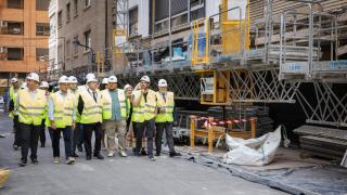 Visita de Emiliano García-Page a las obras. Foto: JCCM.