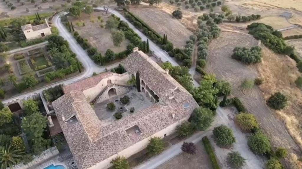 Vista aérea de La Casería de Tomillos, donde Pablo López y su mujer celebrarán su segunda boda.