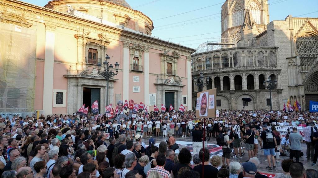 Última manifestación contra Mazón por la dana. Eduardo Manzana / EP