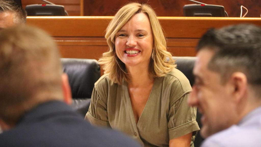 Pilar Alegría, en las Cortes de Aragón