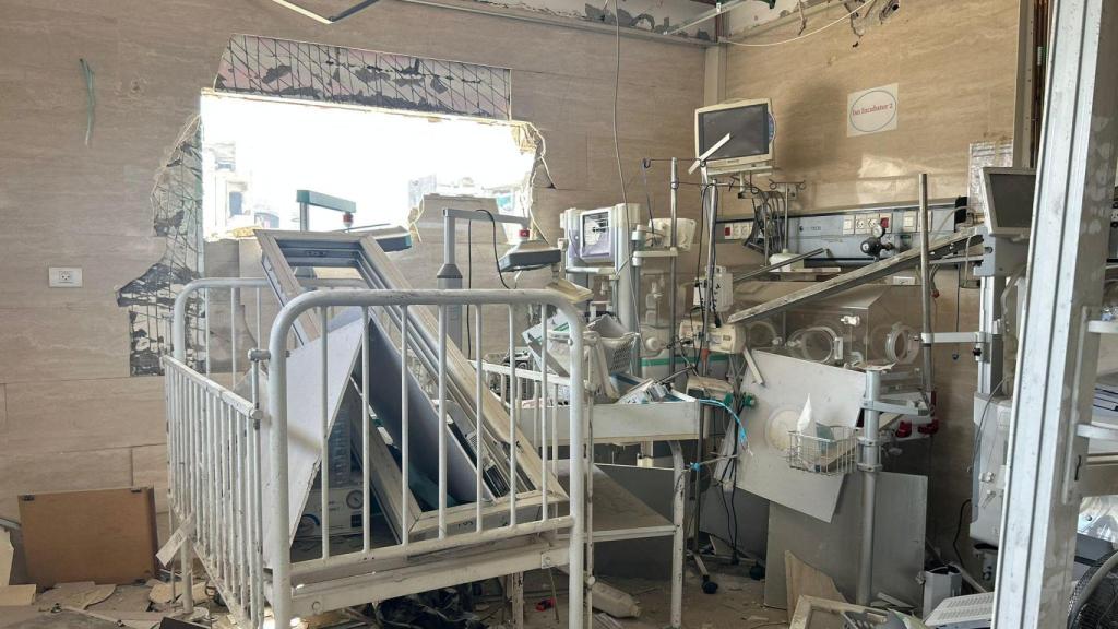 Hospital Kamal Adwan, totalmente destruido.