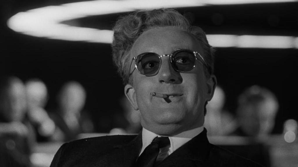 Peter Sellers en '¿Teléfono rojo?', de Kubric.