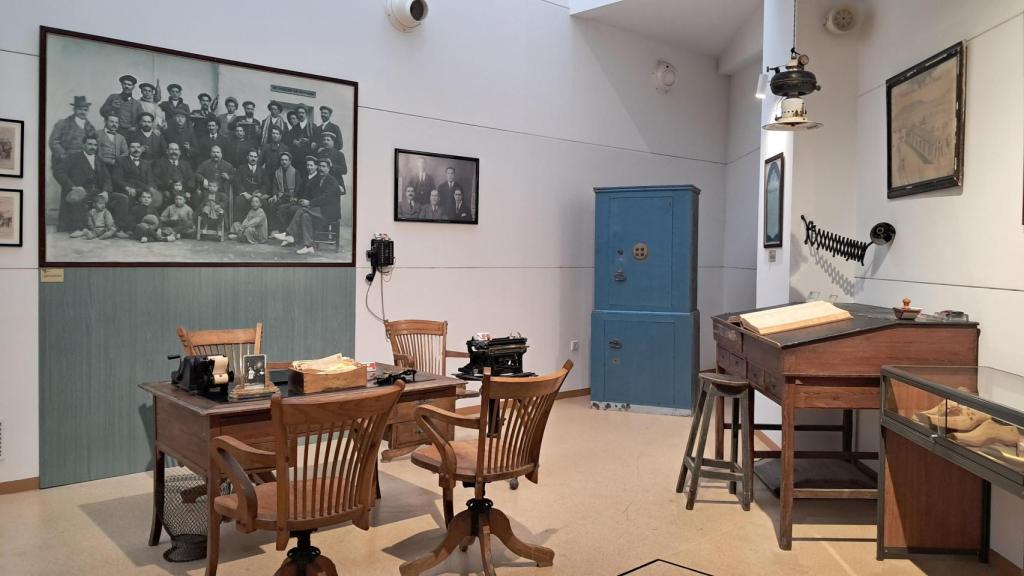 Recreación del despacho real de una de las fábricas de calzado de Elda