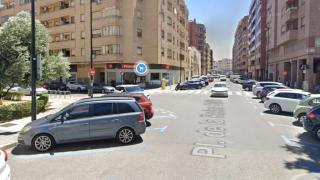 La calle Monasterio de Samos, Zaragoza.