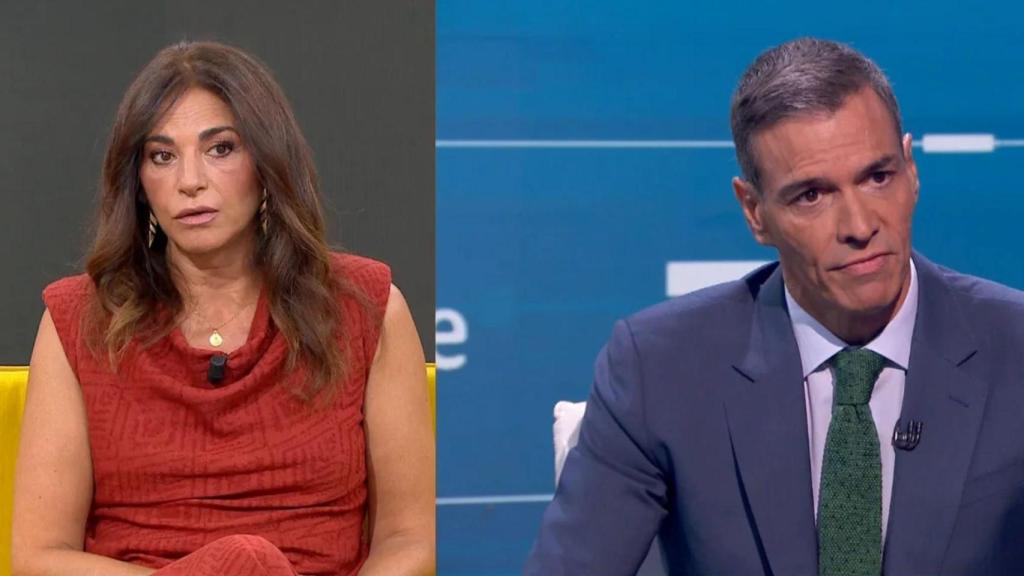 Mariló Montero y Pedro Sánchez.