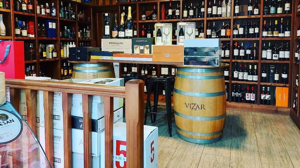 El espacio para degustación de vino de Manjares & Saldaña.