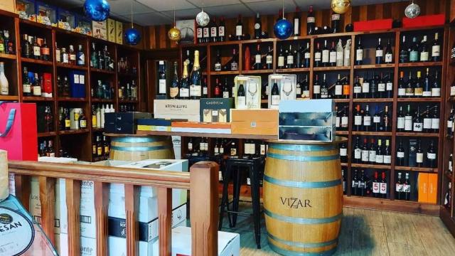 El espacio para degustación de vino de Manjares & Saldaña.
